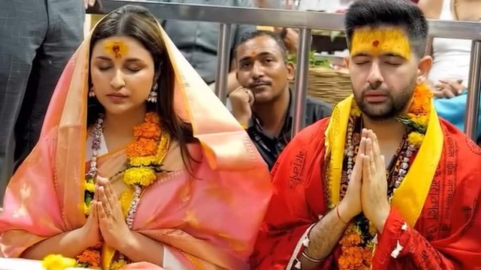 Parineeti Chopra visits Mahakal Temple with Raghav Chadha, shares glimpse of spiritual journey