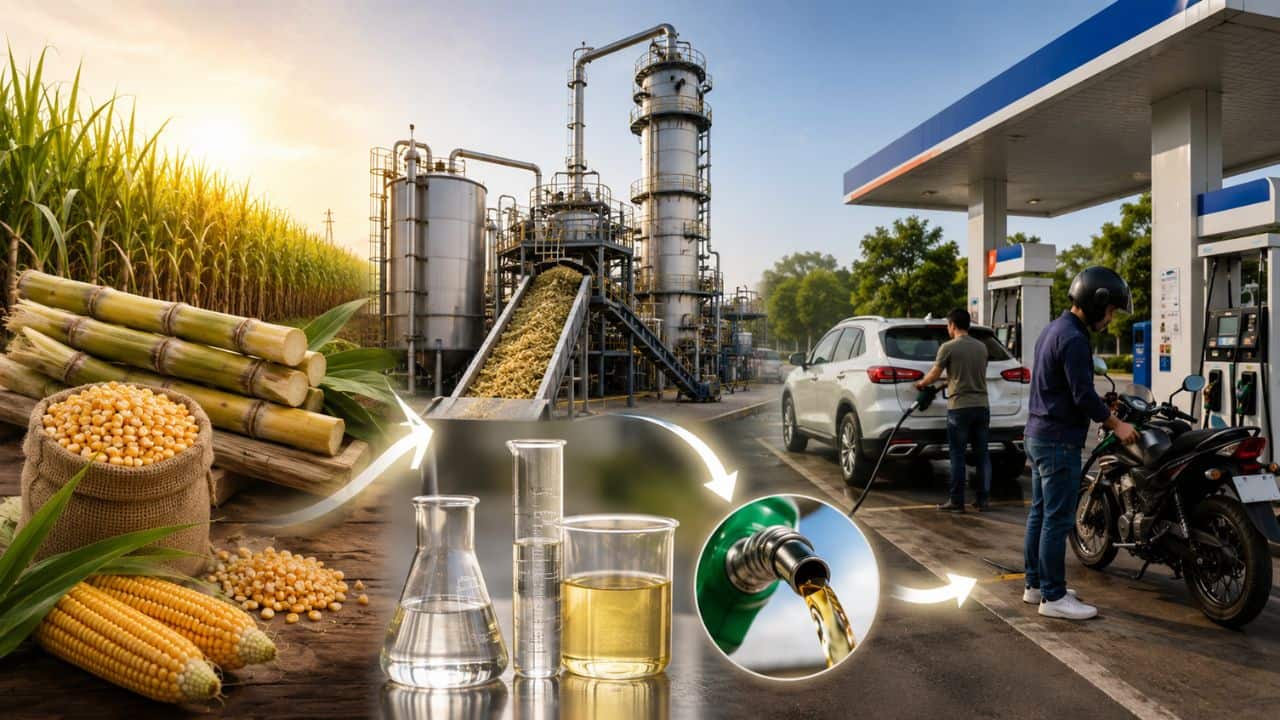 How Ethanol is made? The complete Journey from farm to your vehicles fuel tank