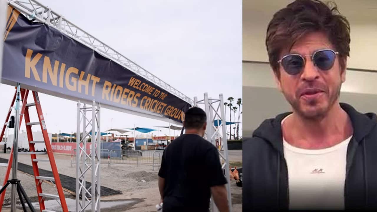 Shah Rukh Khan unveils Knight Riders cricket stadium in Los Angeles | WATCH