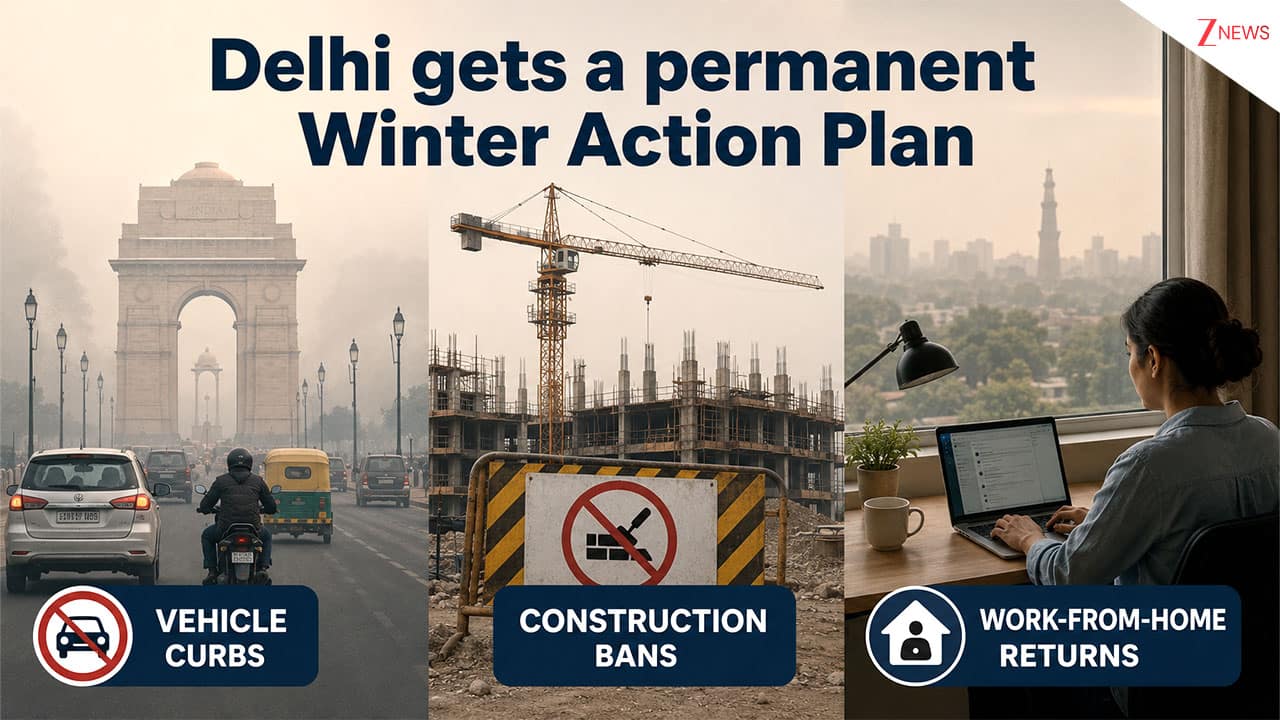 Explained: Delhi`s winter action plan; Vehicle curbs, WFH, construction ban and more