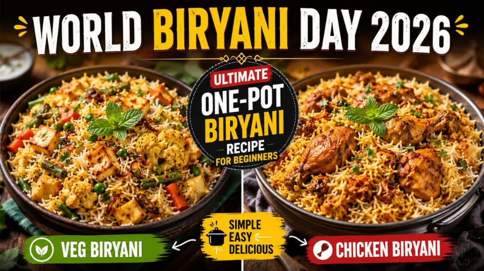 World Biryani day 2026: The ultimate one-pot Biryani recipe for beginners - easy veg and non-veg versions
