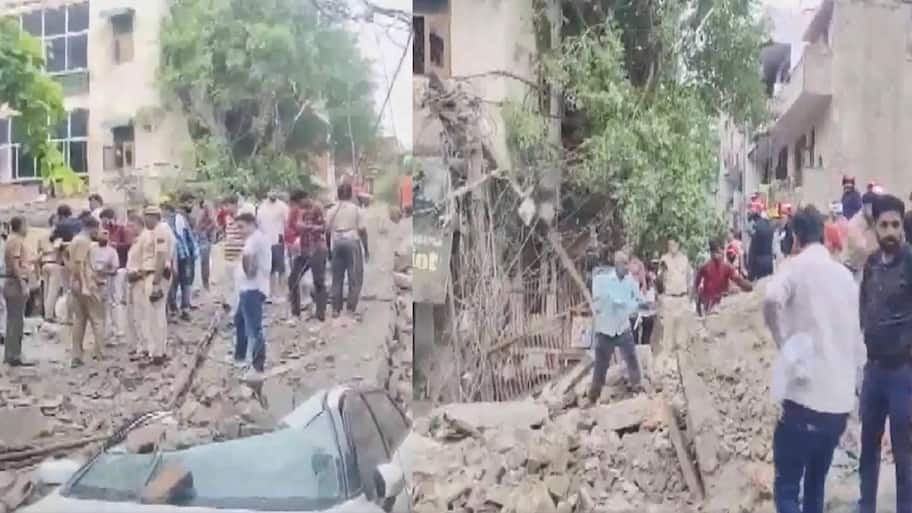 Rohini building collapse: One dead, five feared trapped as rescuers race against time 