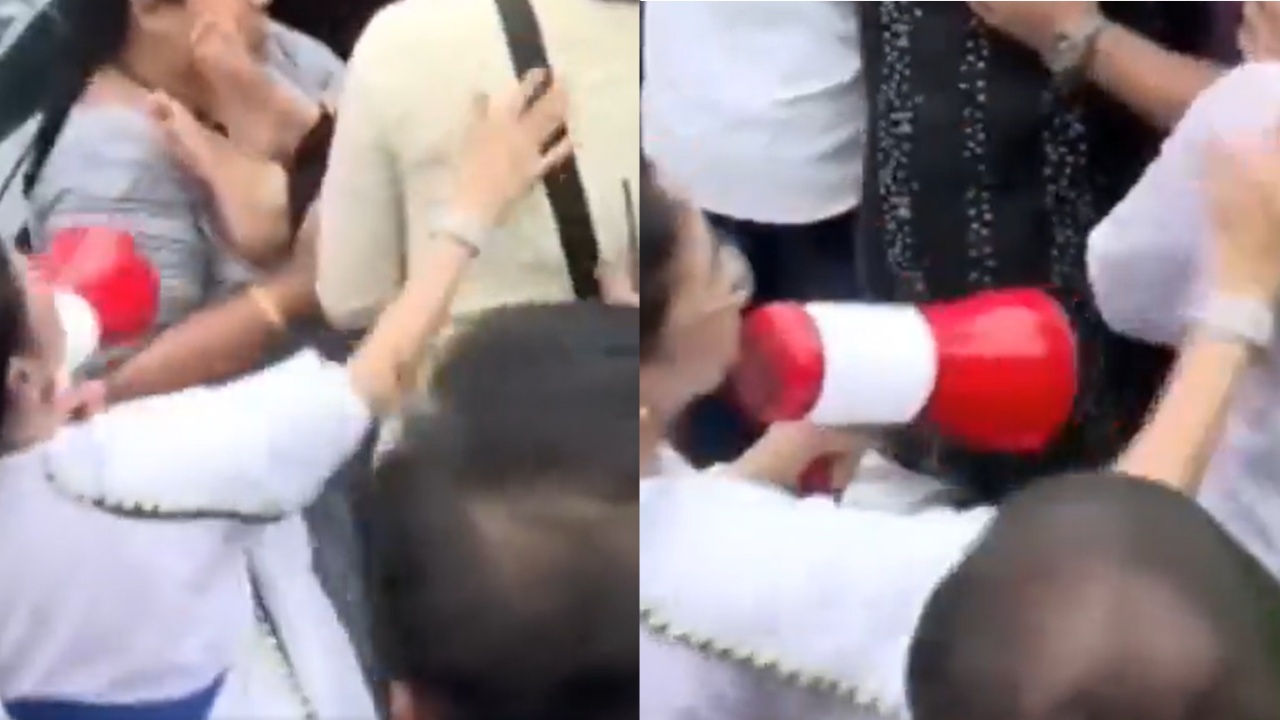 Watch Video | Why did Mamata Banerjee slap a man amid chaos during Kolkata protest march over Baruipur case? Watch Video | Why did Mamata Banerjee slap a man amid chaos during Kolkata protest march over Baruipur case?