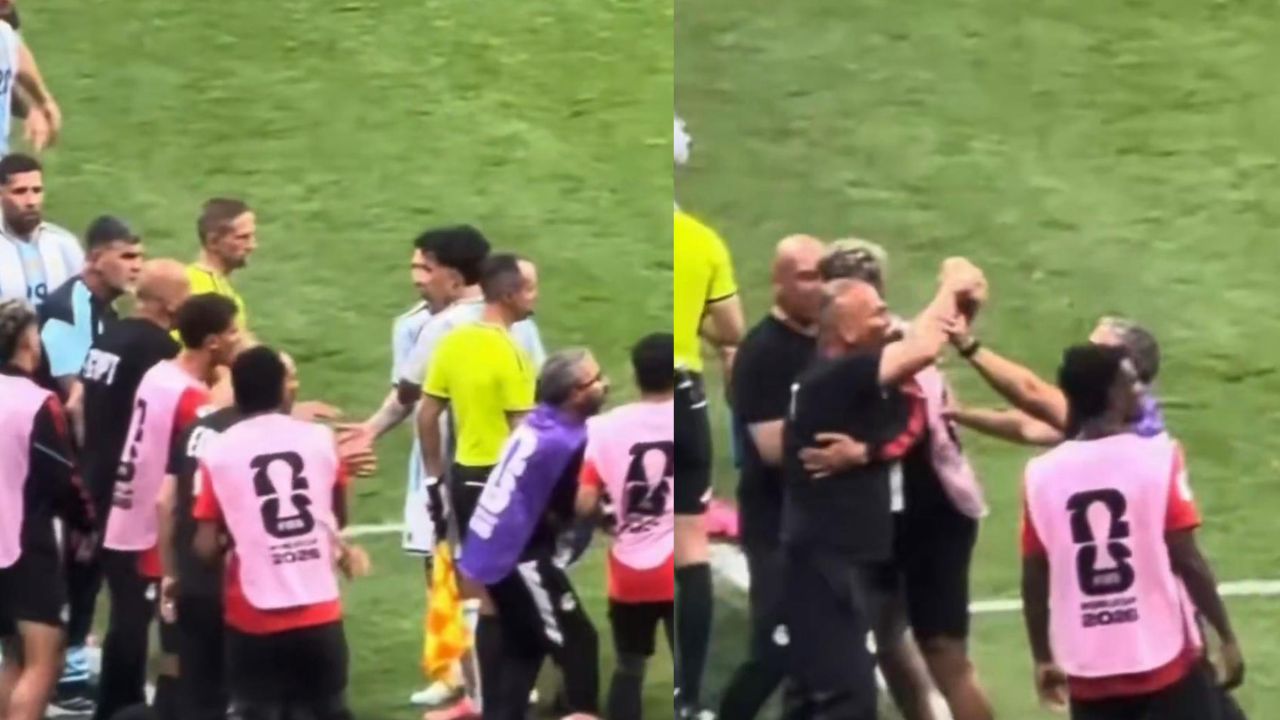 WATCH: Lionel Messi left stunned as Egypt coach Hossam Hassan makes FIFA anti-racism gesture after heated exchange | Other Sports News WATCH: Lionel Messi left stunned as Egypt coach Hossam Hassan makes FIFA anti-racism gesture after heated exchange | Other Sports News