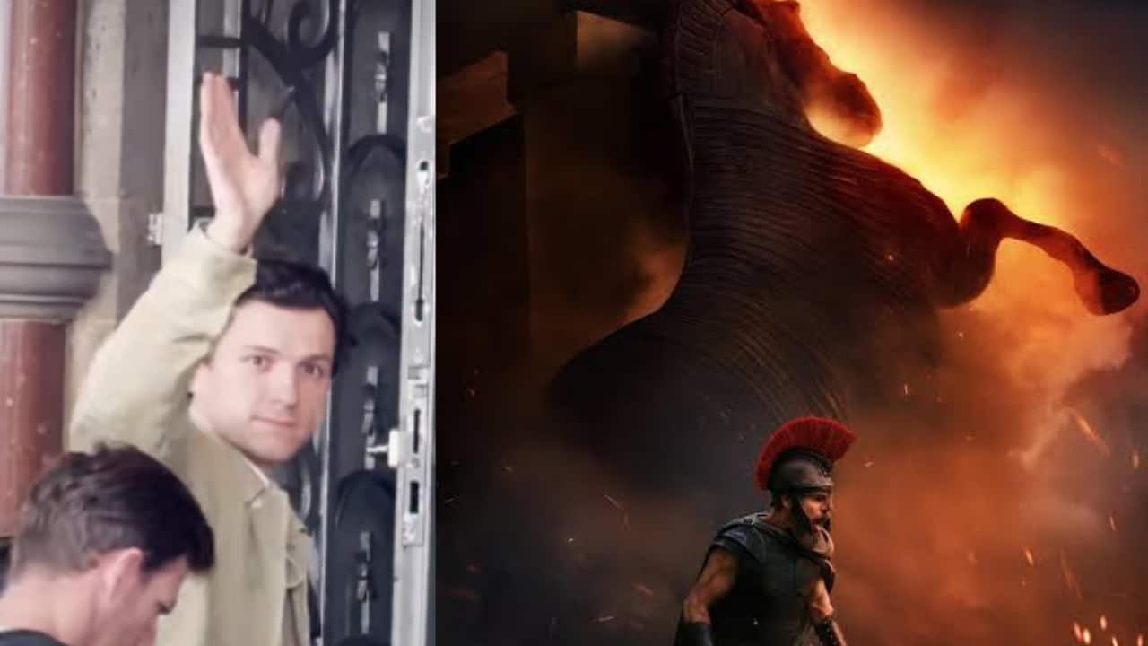 Christopher Nolan and Tom Holland arrive in Mumbai for 'The Odyssey' India premiere