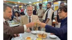 Christopher Nolan, Tom Holland, and Matt Damon enjoy Bun Maska in Mumbai ahead of 'The Odyssey' India premiere