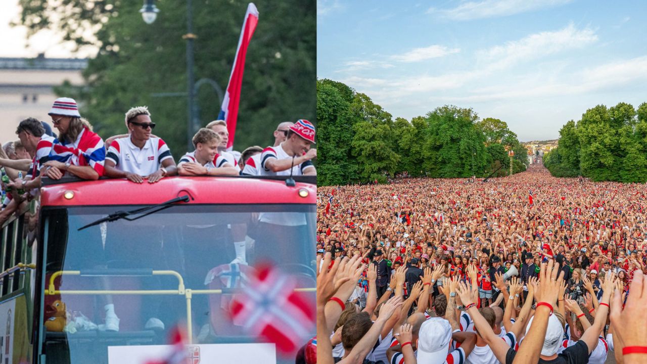 Norway receive hero's welcome as 90,000 fans flood Oslo after historic Bild & Inspiration Norway receive hero's welcome as 90,000 fans flood Oslo after historic Bildidee
