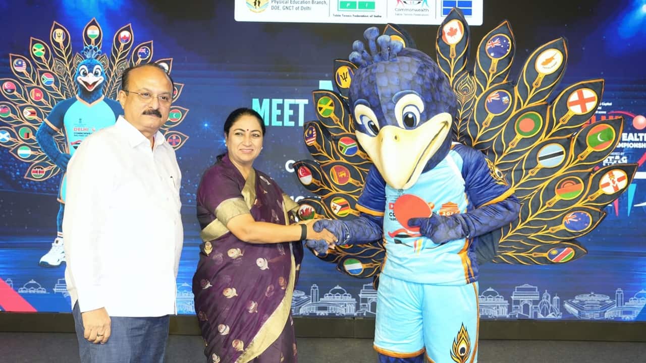 Delhi CM Rekha Gupta unveils official mascot for 22nd Commonwealth Table Tennis Championship