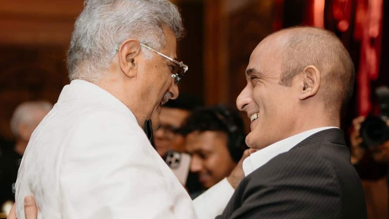 Akshaye Khanna makes a rare appearance at Anshula Kapoor's wedding celebrations