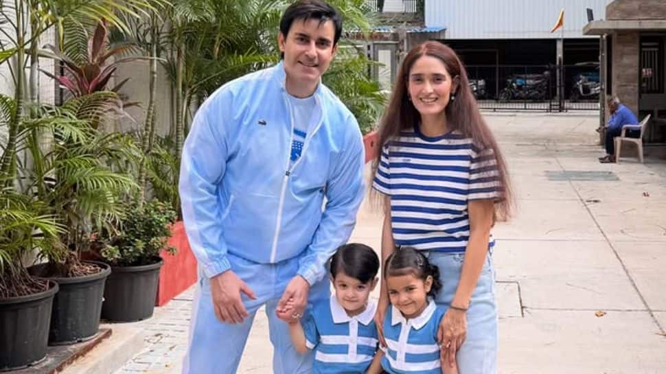 ‘I cried three times’: Pankhuri Awasthy gets emotional as twins Radhya and Raditya begin school