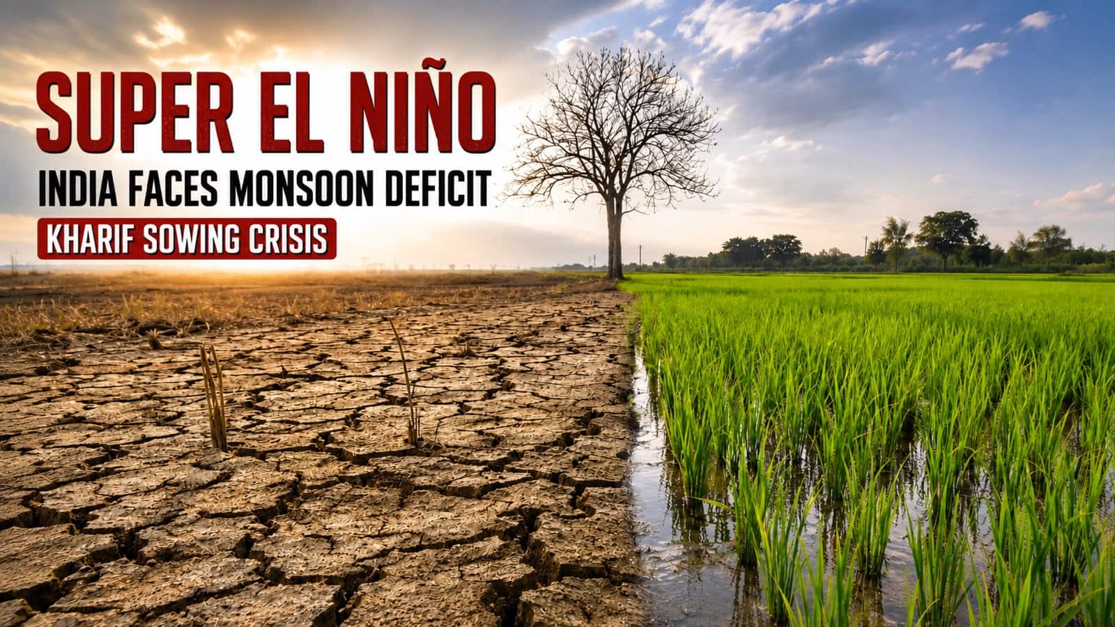 Historic Super El Niño threatens global weather: India faces severe monsoon deficit and kharif sowing crisis