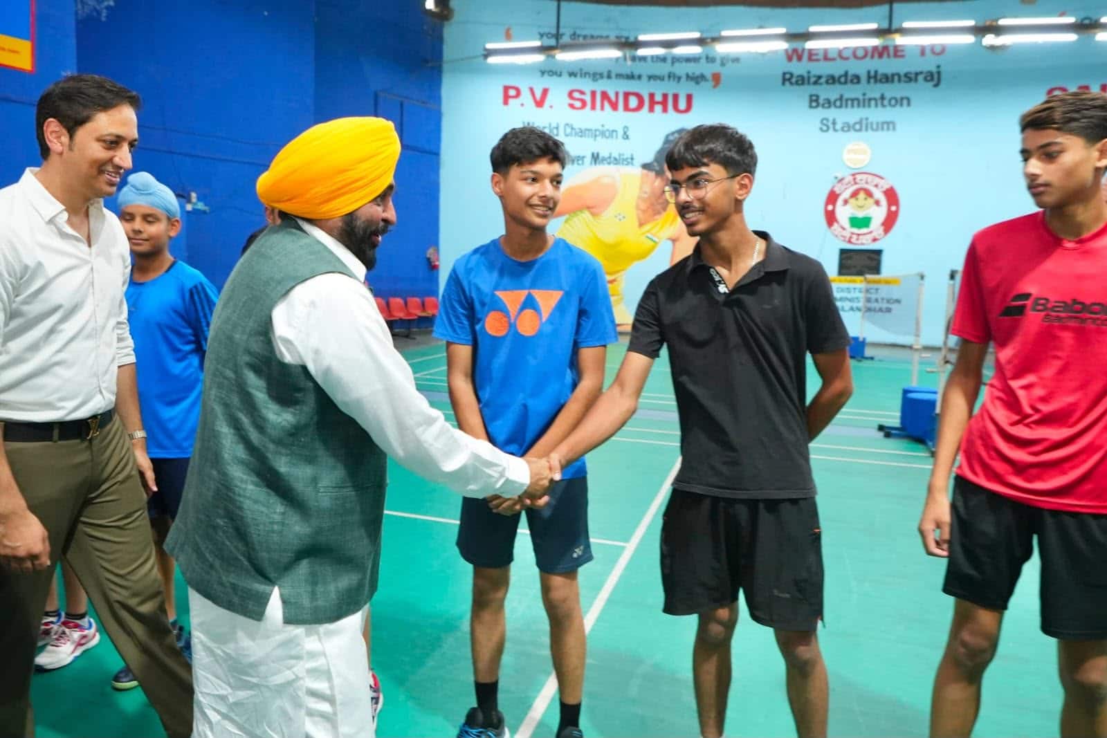 CM Mann announces Rs 2.14 cr for state-of-art indoor Badminton hall at historic Raizada Hansraj stadium