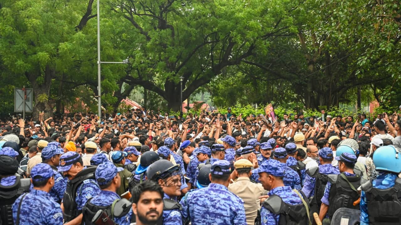 Delhi Police deny claims of CJP founder Abhijeet Dipke`s detention during `Sansad Chalo` protest
