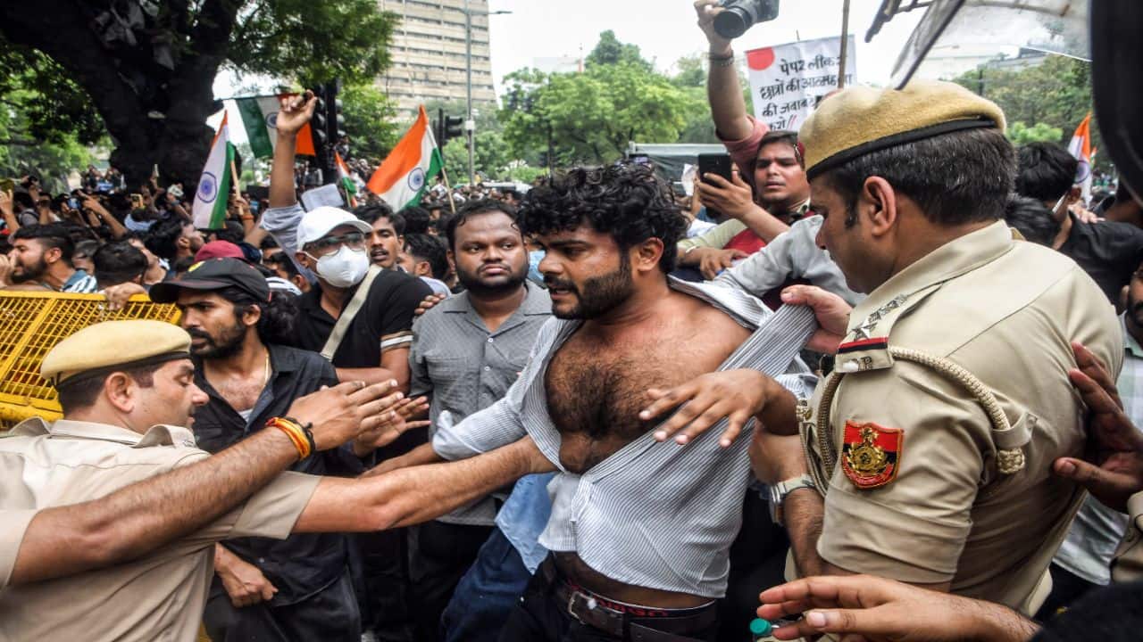 CJP protest, police lathi charge and Parliament uproar: A timeline of what happened in Delhi on Monday