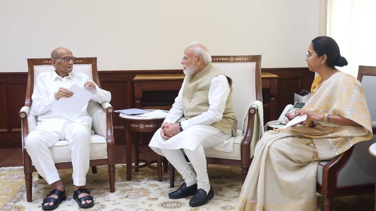 Amid Opposition outrage over NEET, Sharad Pawar, Supriya Sule meet PM Modi; sparks NCP merger buzz