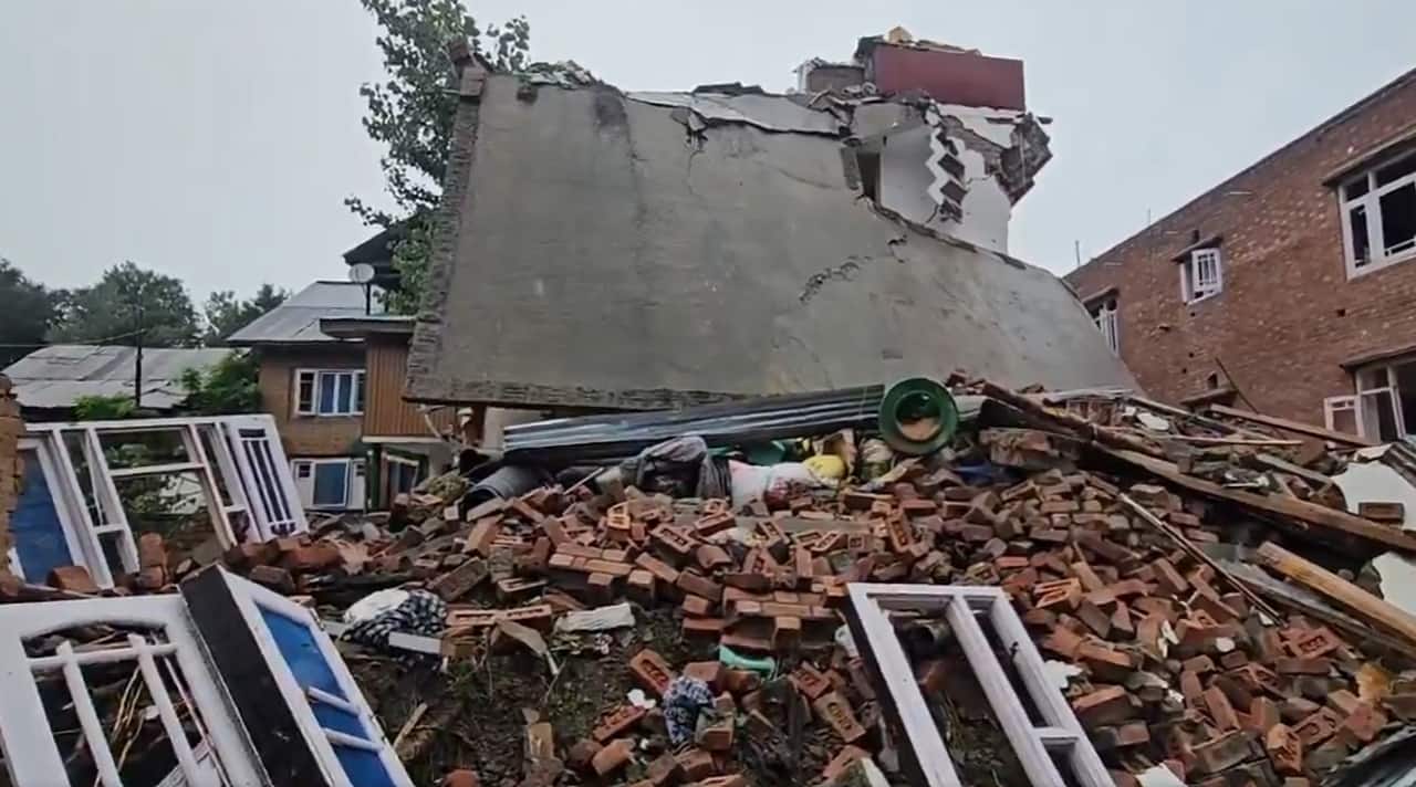 Houses of two active terrorists demolished in Anantnag following killing of police head constable
