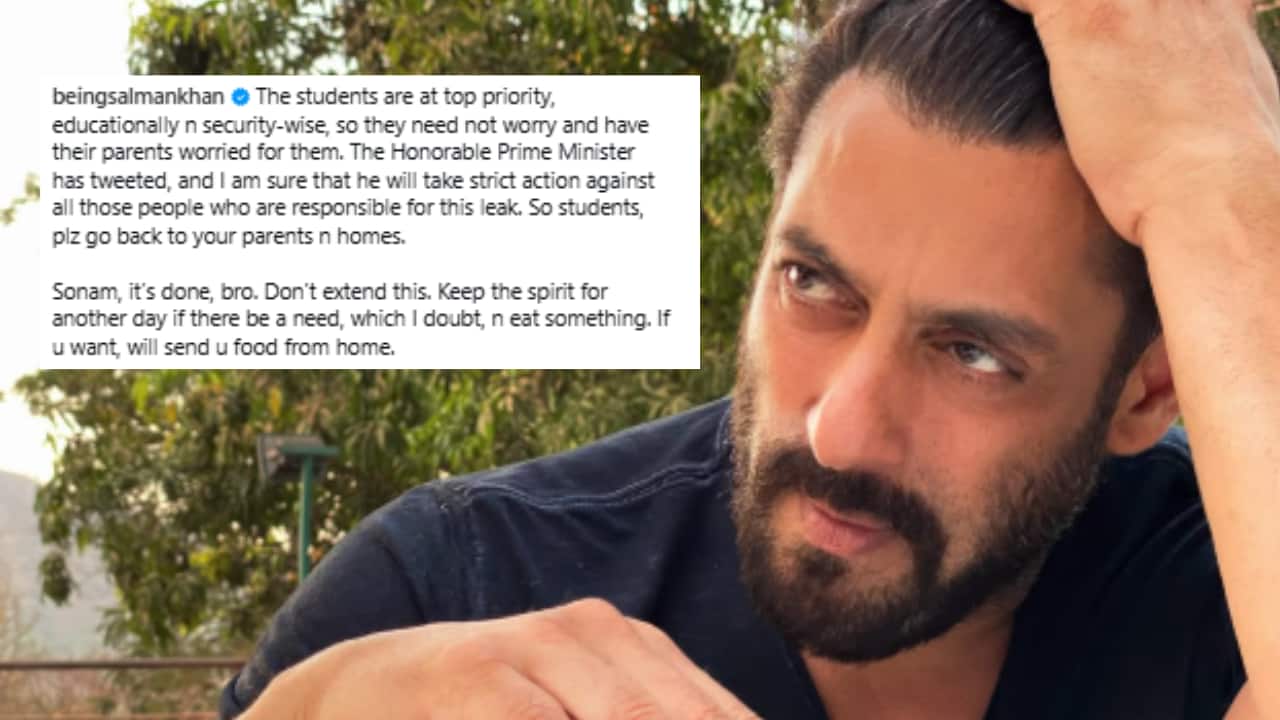 'Sonam, it’s done, bro', says Salman Khan in fresh post as he urges student protesters to return home