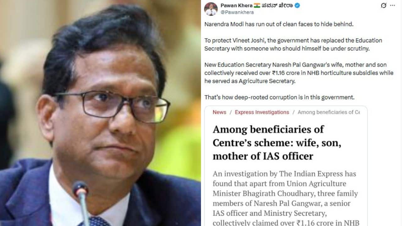 New Education Secretary Naresh Gangwar faces `corruption` charge from Congress hours after appointment