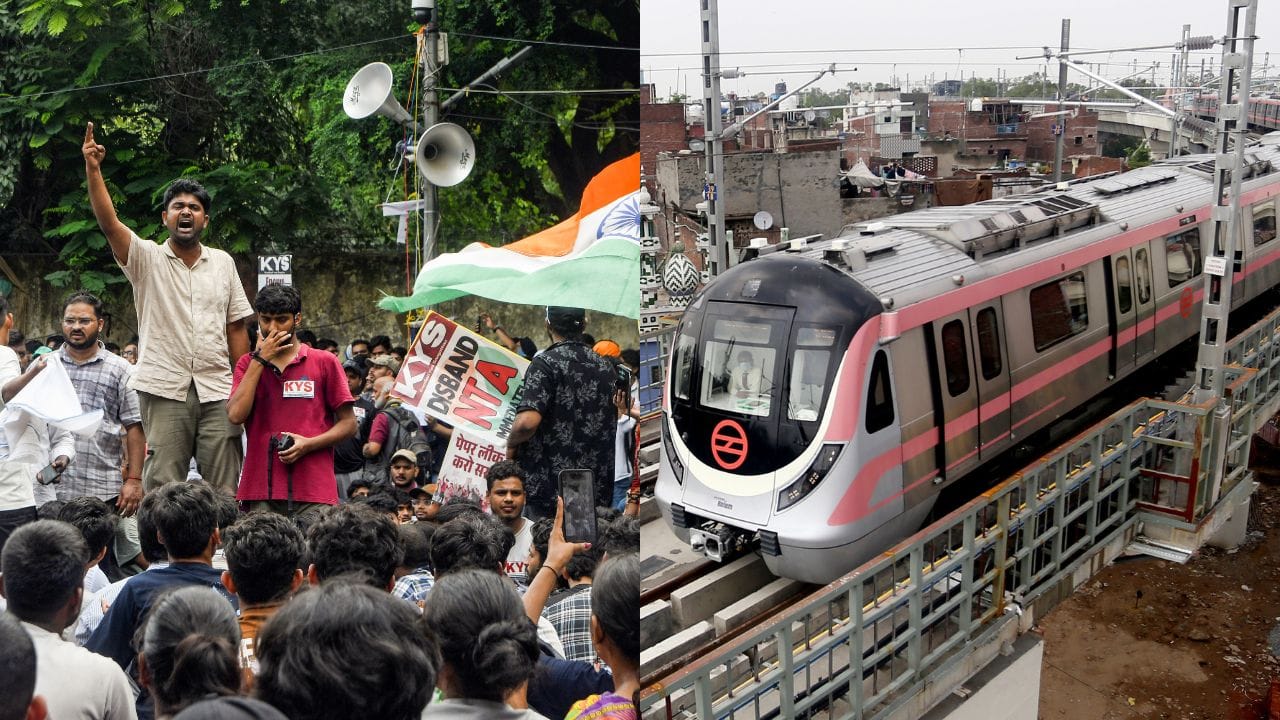Delhi Metro Alert: 18 stations shut again as CJP NEET protests continue