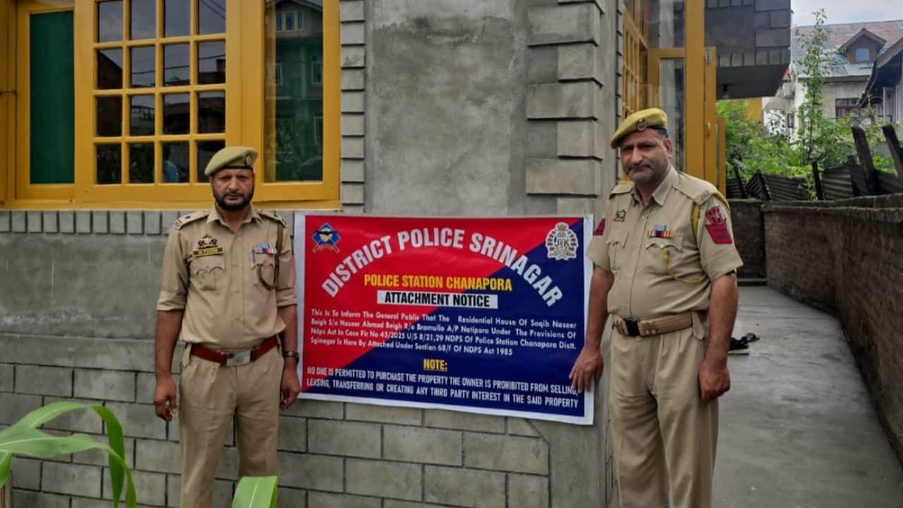 Srinagar Police attach properties worth Rs 5.60 crore in crackdown on alleged drug trafficking network