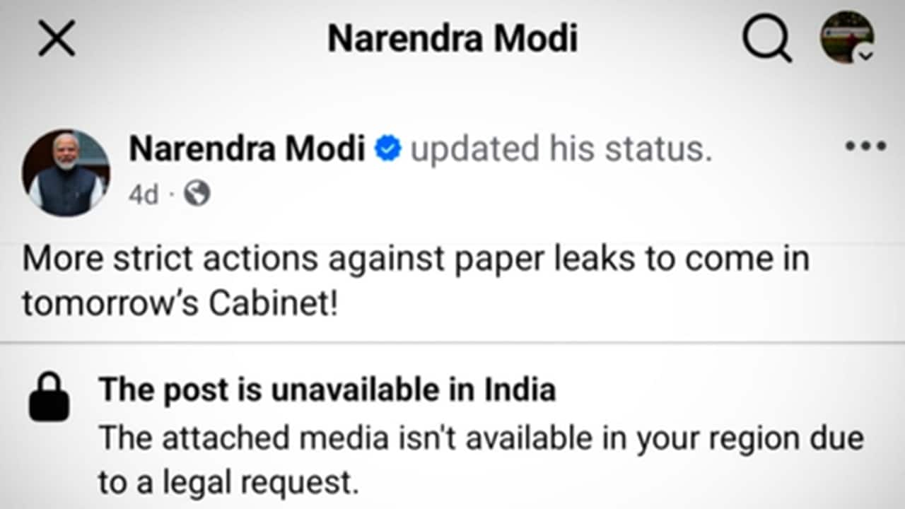 Meta offers apology for blocking PM Modi`s Facebook video; Government says issue is far from over