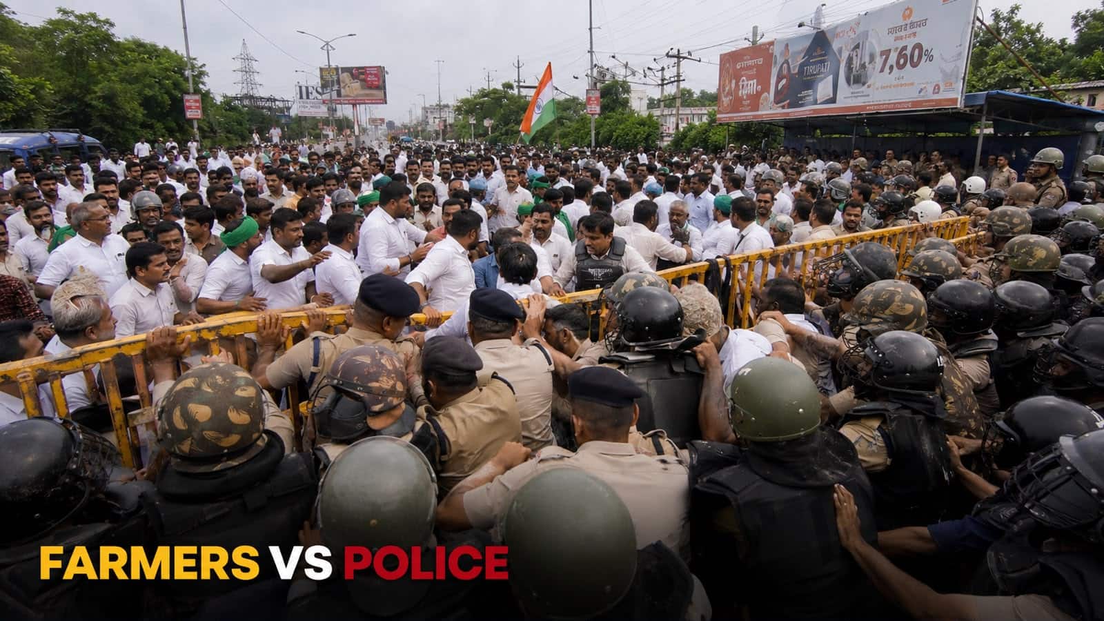 Farmers scuffle with police in Bhopal after talks with Madhya Pradesh govt fail to end agitation