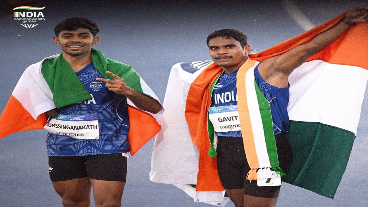CWG 2026: India creates history, wins gold and silver in same race; Gavit-Basil deliver record 1-2 finish in T47 100m