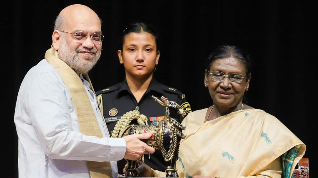 Amit Shah calls the gathering an unprecedented celebration of Bastar`s tribal heritage at Rashtrapati Bhavan
