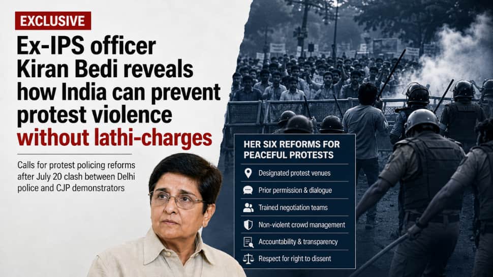 EXCLUSIVE | Ex-IPS officer Kiran Bedi calls for policing reforms after July 20 clash between Delhi police and CJP protestors