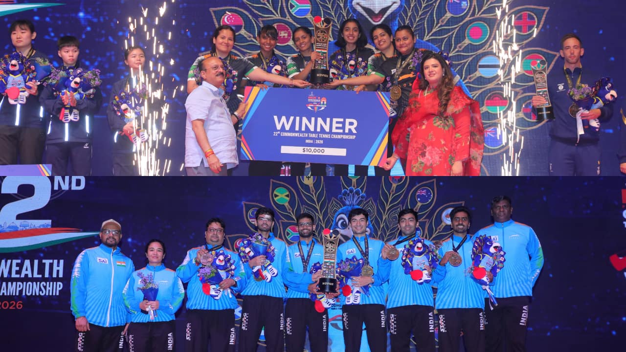Commonwealth Table Tennis Championships 2026: India clinch men's and women's team titles with wins over Malaysia