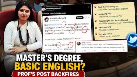 Woman with Master's in English criticises Rahul Gandhi on X, gets schooled  over basic grammar errors instead | viral News | Zee News