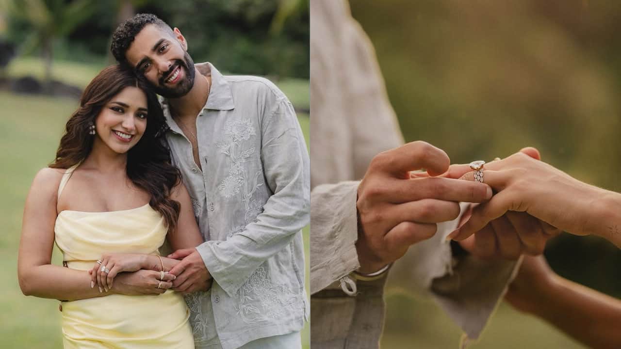 'Bigg Boss OTT' fame Jiyaa Shankar gets engaged to beau Kaaran, shares dreamy pics