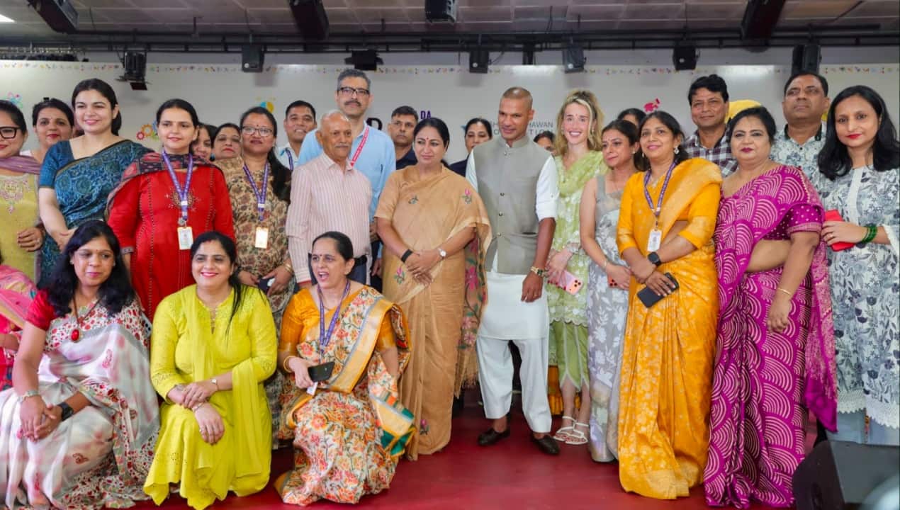 Delhi CM Rekha Gupta, Shikhar Dhawan inaugurate STEM Lab at Sarvodaya Vidyalaya in Pitampura