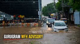 Gurugram WFH advisory: Heavy rain triggers severe waterlogging; corporate offices asked to switch to work from home