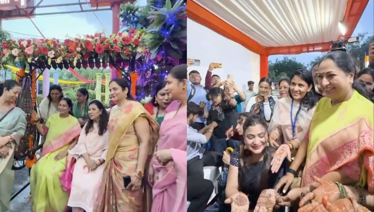 Delhi CM Rekha Gupta Joins Teej Mahotsav, Celebrates Nari Shakti