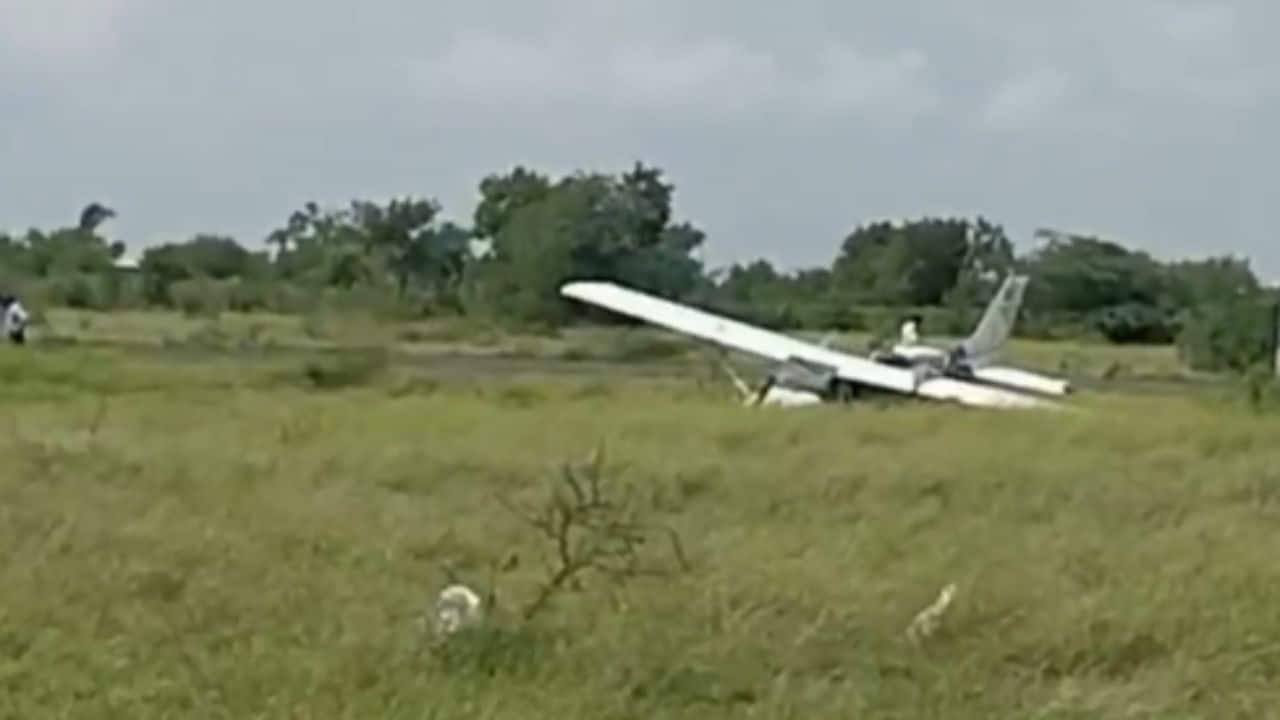 Trainer aircraft crash-lands at Pune`s Baramati airport; no injuries reported | Video