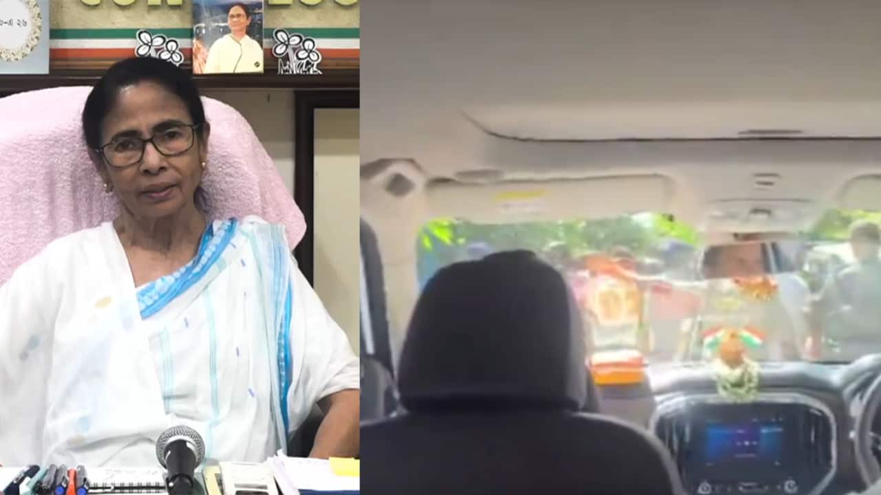 Mamata Banerjee’s convoy attacked, stones pelted in North 24 Parganas