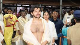Veer Pahariya seeks blessings at Kollur Mookambika temple in Karnataka