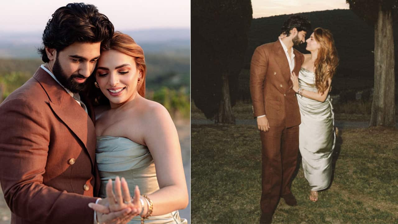 Singer Sukriti Kakar gets engaged to beau Shoumik Shetty, shares dreamy pics