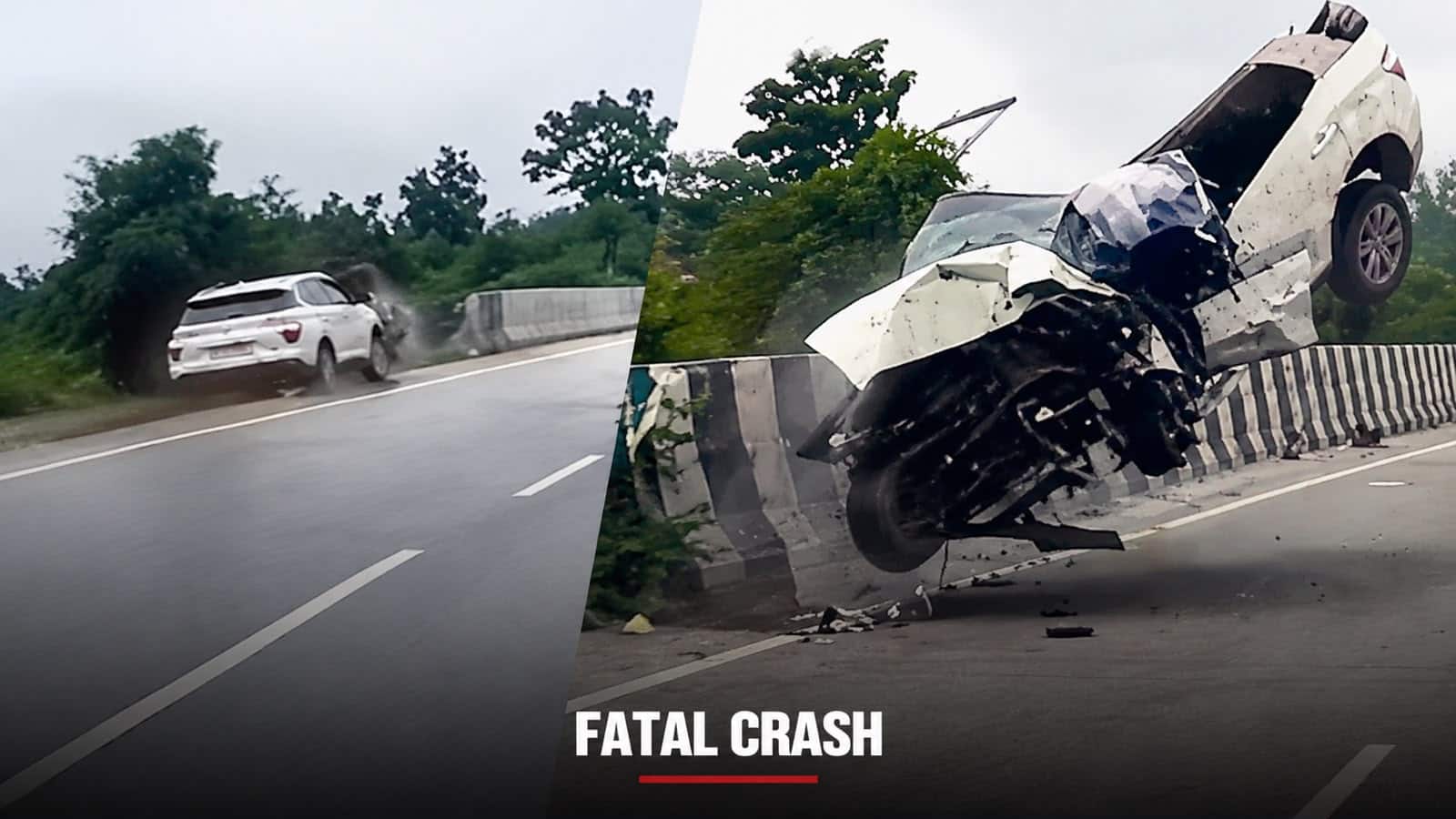 Aban Ahmad fatal crash video: Dashcam captures shocking moment Atiq Ahmad`s son`s car overturns near Jhansi