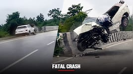 Aban Ahmad fatal crash video: Dashcam captures shocking moment Atiq Ahmad's son's car overturns near Jhansi