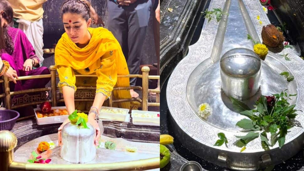 Ananya Panday seeks blessings at Bhimashankar Jyotirlinga on Sawan Shivratri - Watch