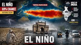 Historic El Niño developing with 69% chance to break 75-year records: What it means for India