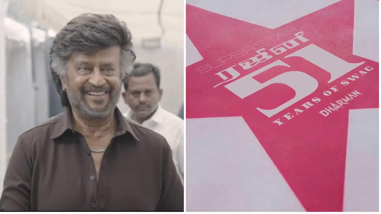 Superstar Rajinikanth celebrates 51 years in cinema on sets of next film 'Dharman'
