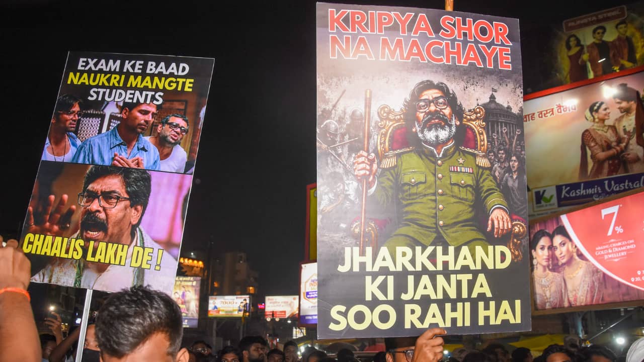 ‘Hollow assurances: Protesting Jharkhand students to burn effigies of Rahul Gandhi and Hemant Soren