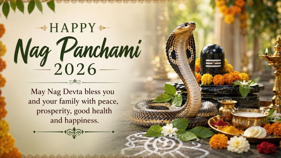 Happy Nag Panchami 2026: 100+ wishes, greetings, images, WhatsApp, and Facebook captions to share with loved ones