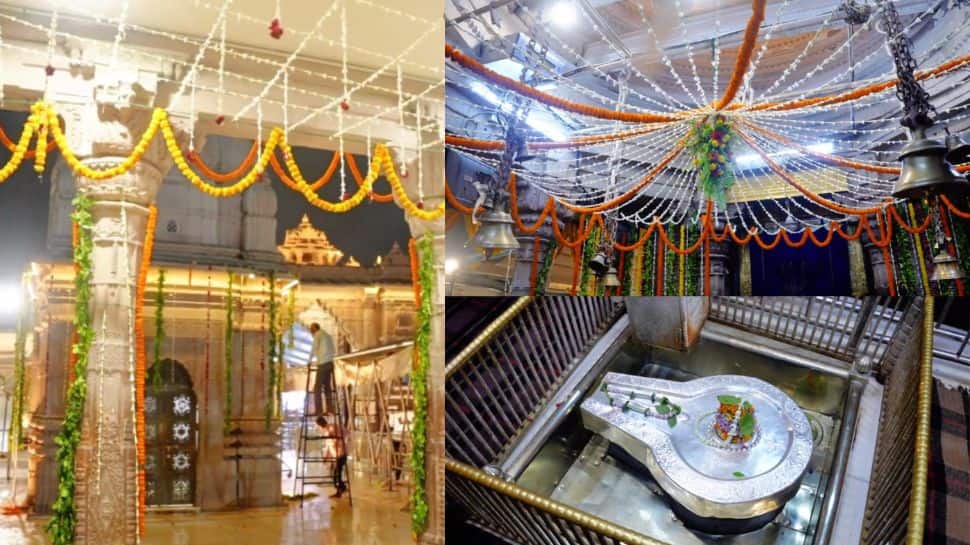Kashi Vishwanath Dham decked up in flowers and lights for Nag Panchami and Sawan Somwar celebrations
