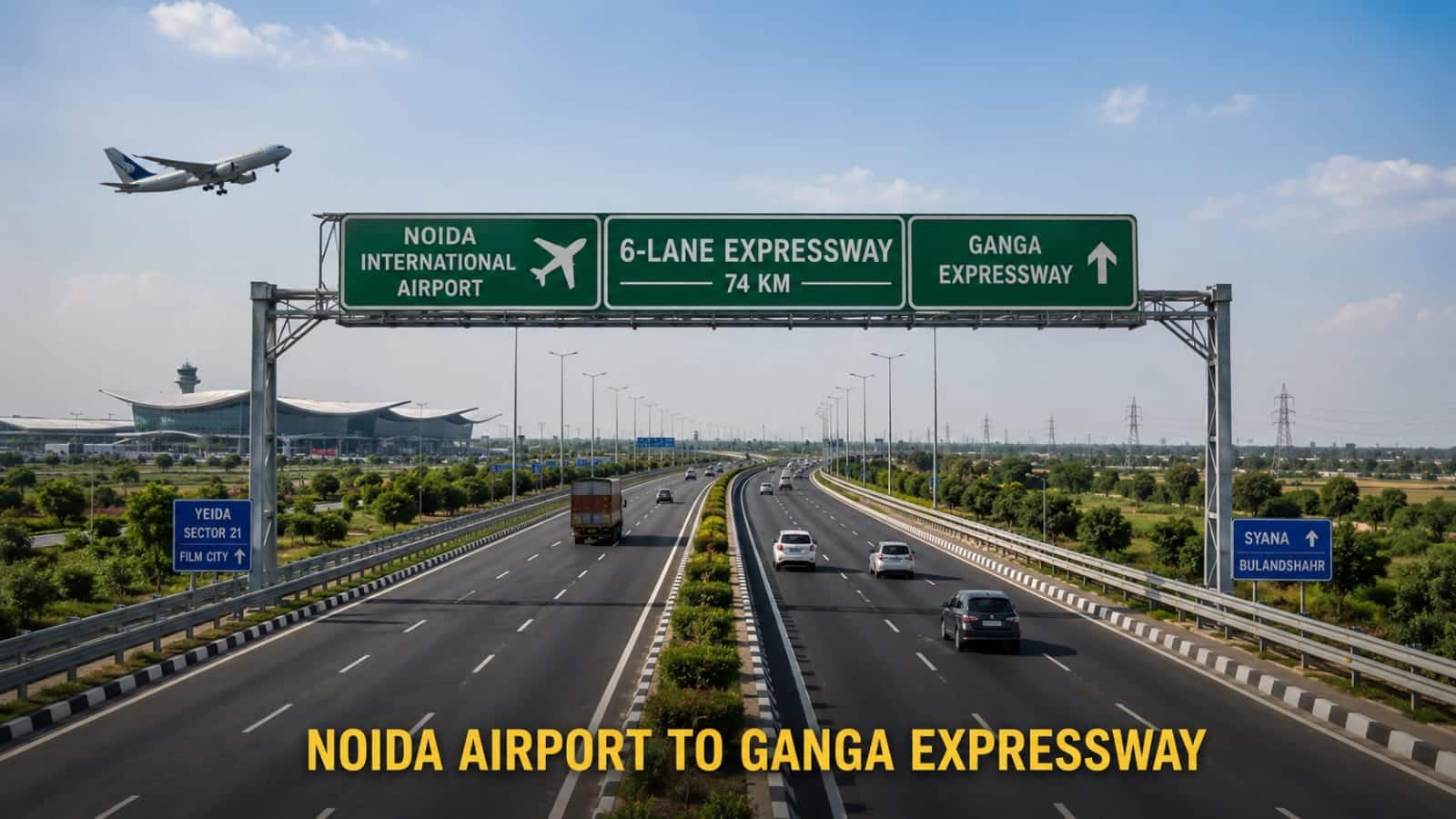 Expressway network expansion: 6-Lane expressway to connect Noida Airport directly to Ganga Expressway
