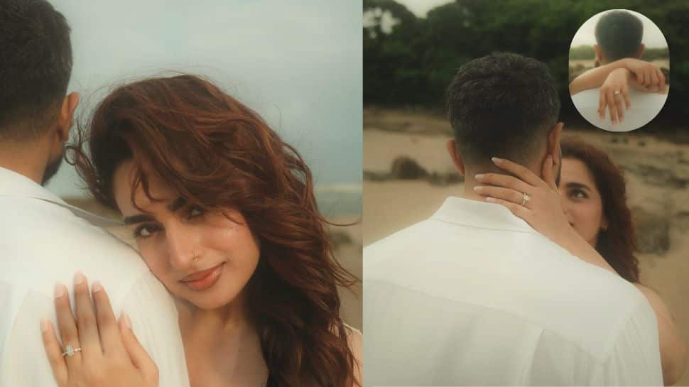 Who is Ayesha Khan’s mystery man? Actress flaunts diamond ring, fans suspect THIS singer