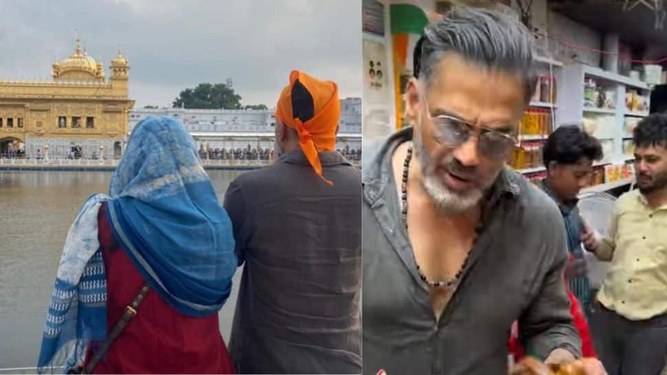 Suniel Shetty and wife Mana Shetty seek blessings at Golden Temple, actor's sweet aam papad gesture wins hearts